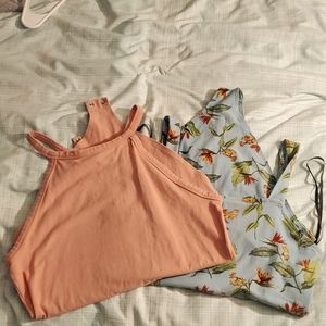 2 Forever 21 bodysuits